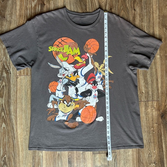 Vintage Space Jam Grey T-Shirt - Picture 3 of 5